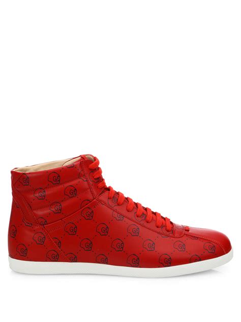 gucci ghost shoes red